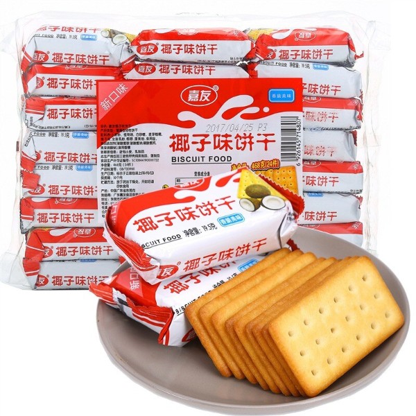 彩乐园牛乳饼干椰子味468g